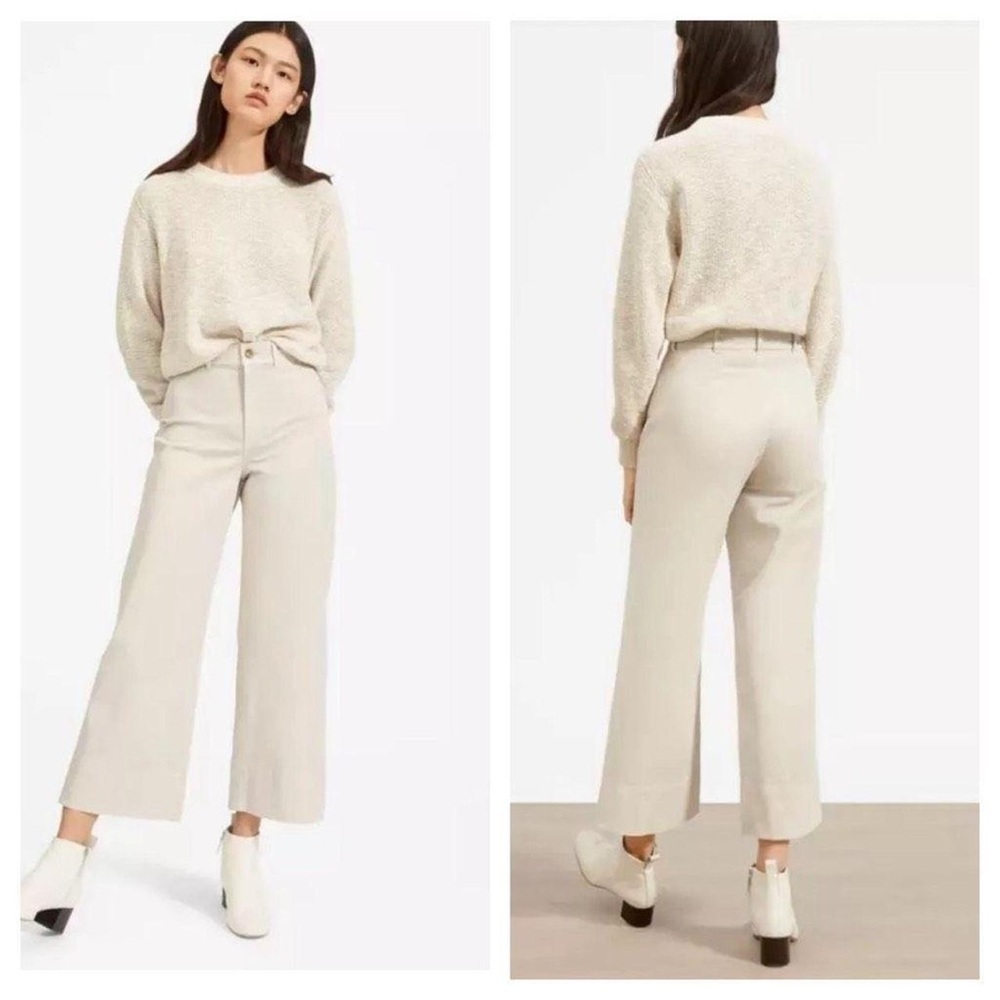 Everlane Sz 8 wide leg lightweight chino